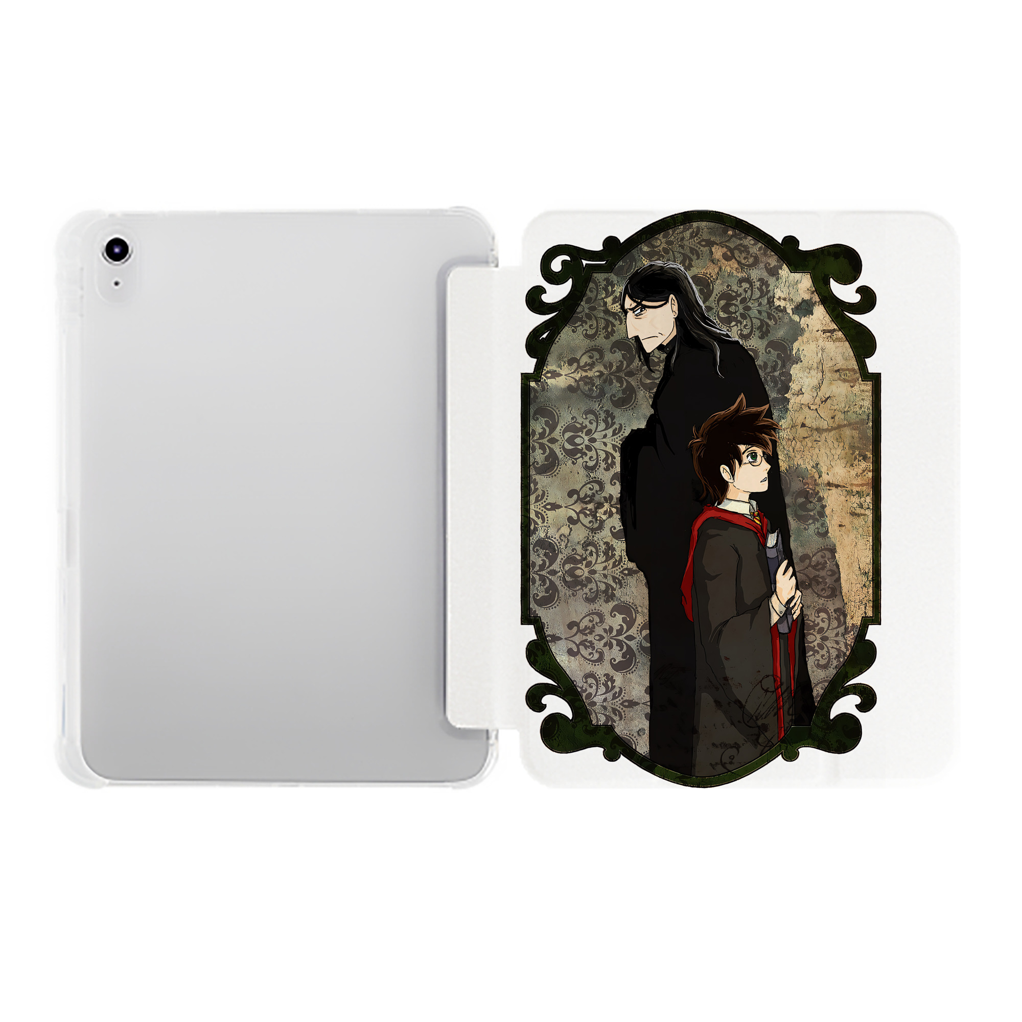 （画像用） Harry Potter ハリー・ポッターシリーズ IPad ケース ペン収納付き 三つ折りスタンド PUレザー×シリコン 対応機種9.5/10.5/10.9インチ